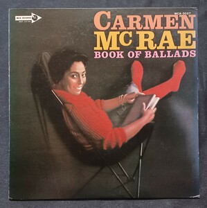 ○NM~EX+○VICTOR／JAPAN○厚紙厚盤○CARMEN MCRAE○DECCA ／3027○ BOOK OF BALLADS ○