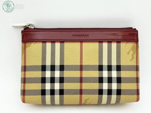 BA0600450　♭Burberry バーバリー ポーチ ノバチェック ベージュ系 ブランド小物 ブランドポーチ 小物入れ ロゴ 現状品 中古