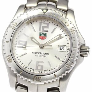 タグホイヤー TAG HEUER WT1212 リンク プロフェッショナル デイト クォーツ メンズ 良品 保証書付き_772673【ev10】