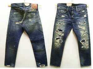 即決[W31]未使用品 DENIM&SUPPLY D&S PROSPECT SLIM リペア ダメージ クラッシュ デニム パンツ デニム＆サプライ■4570