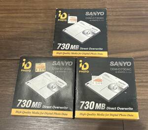 新品 サンヨー/SANYO　デジタルカメラ用光磁気ディスク3個セット　iD PHOTOディスク　730MB　DSM-D730AC 