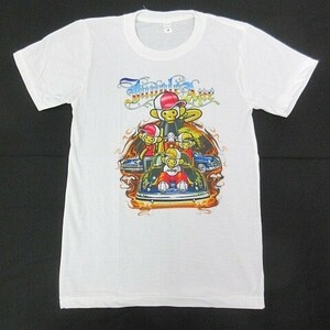 【送料無料】 新品 ジャングルエイプ JAPE ジェイプ 半袖Tシャツ サル ヒップホップ ラップ ギャング ローライダー 白 メンズXSサイズBT038