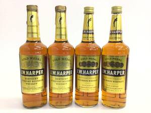 ウイスキー whisky I.W.ハーパー ゴールドメダル 4本セット 700ml 40% 重量番号:8(RW8)