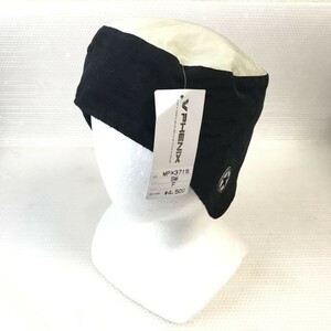 タグ付新古品★FENIX/フェニックス★耳あて付き帽子/ナイロン製【サイズフリー/White×Black】knit/hat/cap◆CB98