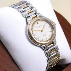 ◆美品 稼働 SEIKO Exceline 腕時計 レディース 華奢 新品電池f