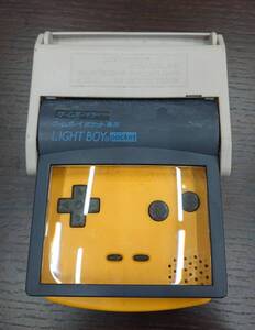 #1937 任天堂 ゲームボーイカラー イエロー GAMEBOYCOLOR (CGB-001) 本体 ライトボーイポケット ※電池部分難有 ジャンク扱い ニンテンドー