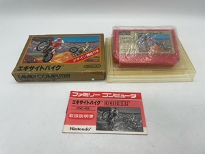 K3227◆ 任天堂 ファミリーコンピュータ エキサイトバイク 箱説付 ソフト FC ファミコン カセット レトロゲーム Nintendo