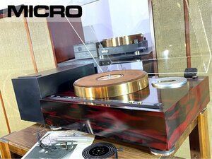 ターンテーブル MICRO SX-111FV 砲金 / 吸着 ポンプユニット RP-1110/ SMEベース A1206 等付属 当社整備/調整済品 Audio Station