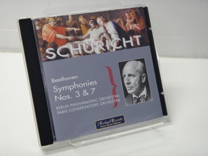 【491】☆CD☆Schuricht conducts Beethoven / ベートーヴェン：交響曲第3番,第7番☆