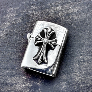 【激レア】CHROME HEARTS クロムハーツ CHクロス V1 ジッポ ライター ダイヤモンド ZIPPO ジッポー ダイヤ 希少 メンズ 本物 正規品