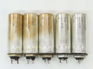 ■□Western Electric GA10972 125 UF 350 V.D.C. 電解コンデンサ 5本 ウエスタンエレクトリック□■027100040J□■