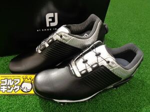 GK栄三越■ 208 新品【25.5】◆フットジョイ◆DRYJOYS PRO◆ブラック/シルバー◆53788 W070◆FOOTJOY◆ドライジョイズ◆ボア◆シューズ