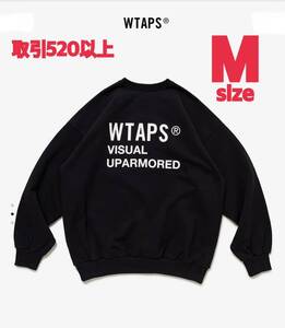 WTAPS 2023FW FORTLESS SWEATER BLACK Mサイズ ダブルタップス フォートレス クルーネック スウェット セーター トレーナー ブラック