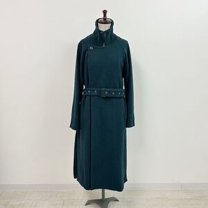 23aw 2023 juha ユハ BELTED OVER COAT 10120102 ベルテッド オーバー コート ロング MADE IN JAPAN 日本製 グリーン 系 サイズ 3 612