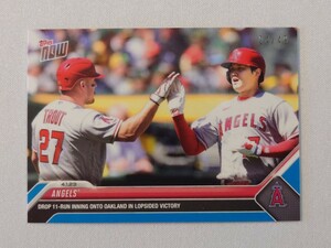 49シリ topps now card 大谷翔平 ロサンゼルス・エンゼルス マイク・トラウト Mike Trout Los Angeles Angels #23 MLB 2023 トップスナウ