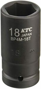 12.7mm 12インチ 18mm インパクトレンチ ソケット サイズ: セミディープ薄肉 BP4M18TP