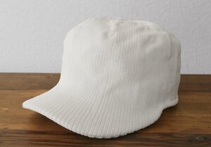 ★送料無料 50%OFF 新品★ HICOSAKA ◆ Wrap Cap ニットキャップ 白 シーズンレス 軽量 ユニセックス ヒコサカ ◆ C103