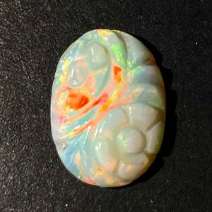 ☆天然オパール 3.291ct☆U約14.5×10.5mm ルース 裸石 宝石 ジュエリー jewelry opal 遊色 CA7/CA7