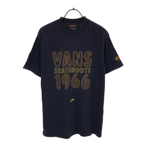 バンズ プリント 半袖 Tシャツ M ネイビー VANS メンズ