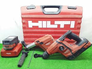 中古品 HILTI ヒルティ 充電式 ハンマドリル+集じんシステム+バッテリー2.6Ah/5.2Ah 2個付 TE6-A-36-DRS