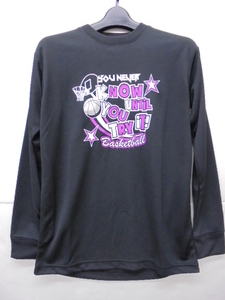 【KCM】XEB-F11-150★新品未使用品★【XTS/エックスティーエス】ジュニア　長袖Tシャツ　吸汗速乾 DRY PLUS　150　ブラック