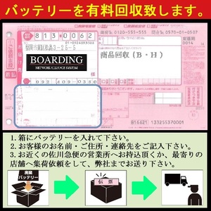 バッテリー 【回収 チケット1枚】 不要 廃棄 使用済 乗用車 トラック【 バイク・小型バッテリーのみは対象外 】