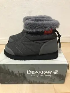 BEARPAW ベアパウ　スノー　ショート　ブーツ グレー　23cm