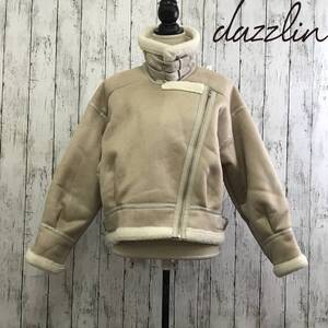 dazzlin　ダズリン　ボアショートコンパクトブルゾン　Fサイズ　アイボリー　ショート丈でコンパクトなシルエット　S5.5-163　USED