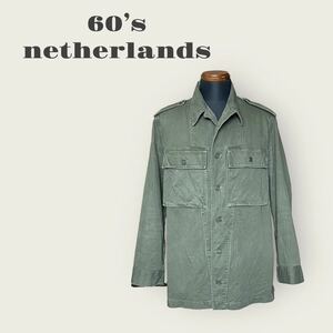 [オランダ軍]実物50年代ヴィンテージHBTフィールドシャツジャケット②