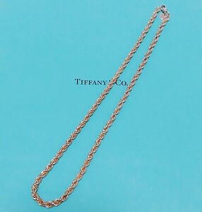  送料無料 美品 vintage Tiffany ツイストネックレス TIFFANY&Co 18金 ネックレスチェーン ティファニー シルバー×ゴールド 即決