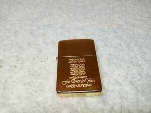 ZIPPO イタリック　斜字体　ゴールド　50周年　1986年製