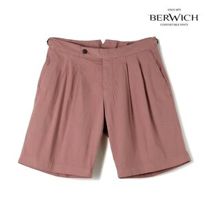 ◆【BERWICH(ベルウィッチ)/春夏/コットンストレッチサイドアジャスター付き2プリーツショーツ(SCOTCH SHORT/TS4842X)】[brw2450042-42]