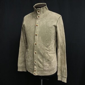 日本製☆オゾンロックス/OZONE ROCKS☆オーガニックコットン/ハイネックブルゾン【メンズS/カーキ系/タイダイ柄】jacket/Jumper◇cBH531