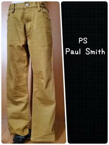 送料無料★PS Paul Smithポールスミス デニムパンツ レディースM マスタード