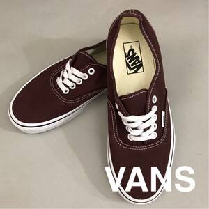 【新品未使用】バンズ VANS オーセンティック クラシックライン デッキスタイル LOW BITTERCHOCO キャンバス ビターチョコ 25.5cm @★