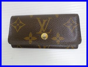 2407★F-2139★LOUIS VUITTON ルイ・ヴィトン 4連キーケース ミュルティクレ4 モノグラム CT0123　中古