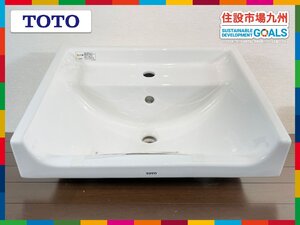 【福岡】W550 角形セルフリム洗面器◆洗面ボウル◆TOTO◆L350C◆汚れあり◆W550 H230 D445◆長期保管品◆BR6391_Yy