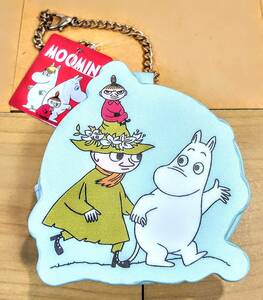 非売品[コインケース]Moomin　ムーミントロール　スナフキン　リトルミィ　トーベヤンソン作品　チェーン付ポーチ　アミューズメント景品