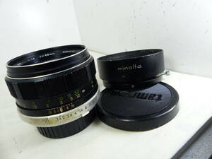 大口径 ROKKOR-PF 58㎜ F1.4 MC メタルフード付 良品