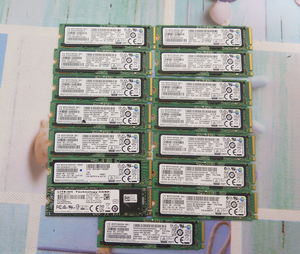 SSD PCIe NVMe Gen3x4 m.2 2280 128GB セット15枚 Samsung MZ-VPV1280 x14, Lite-On CA1-8D128-HP x1 CrystalDiskInfo 正常判定確認済み