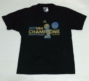 adidas アディダス サイズ L 半袖Tシャツ THE GO-TO TEE スポーツ ウェア ティー黒ブラックNBA2017CHAMPIONS LOKER ROOM AUTHENTIC EDITION