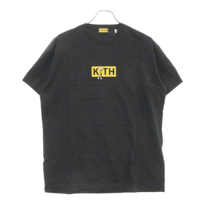 KITH キス 22SS ×Treats Honey Nut Cheerios Buzz Bee Classic Logo Tee トリーツ ハニーナッツ ボックスロゴ半袖Tシャツ ブラック