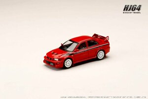 ホビージャパン 1/64 三菱ランサー GSR エボリューション 6 (T.M.E.) スペシャルカラーパッケージ (GF-CP9A) 2000 パッションレッド