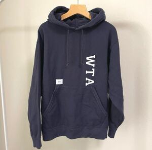 WTAPS SWEATER COLLEGE パーカー ネイビー