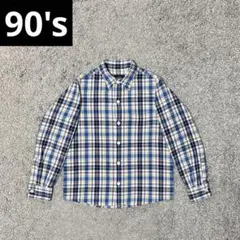 フランス製 90s A.P.C コットン チェックシャツ archive y2k