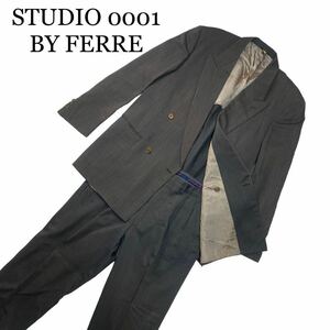 STUDIO 0001 BY FERRE セットアップ スーツ グレー系 背抜き