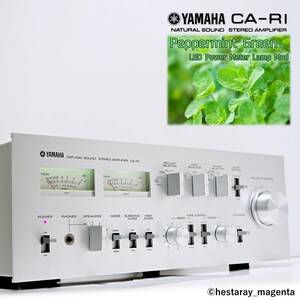 ★ 【整備・レストア済、準美品】 YAMAHA CA-R1　ヤマハ　プリメインアンプ　メーター照明LED化済　MC対応　取説付　70年代ヴィンテージ ★