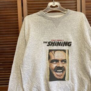 1スタ 再落無し AXBO グレー ムービー スウェット シャイニング THE SHINING 映画 90s 00s ビンテージ 古着 卸 仕入れ