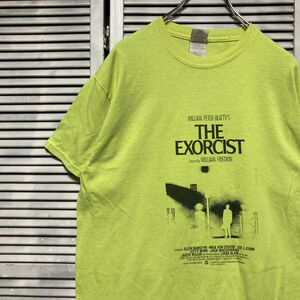 AQVI 1スタ 黄色 ムービー Tシャツ エクソシスト THE EXORCIST ホラー 映画 90s 00s ビンテージ 古着