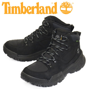 Timberland (ティンバーランド) A68XR MID LACE UP WP HIKER BOOTS ミッドウォータープルーフハイカーブーツ Black TB491 US8-約26.0cm